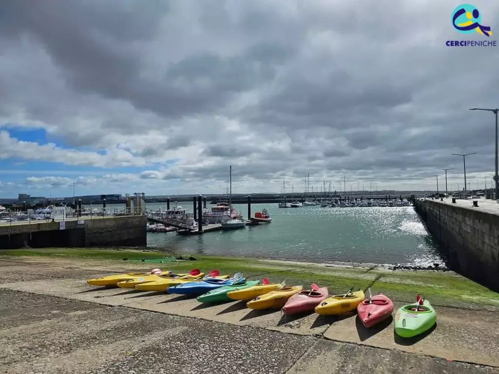 Canoas da Prova de Canoagem do Desporto Escolar do Oeste, em Peniche