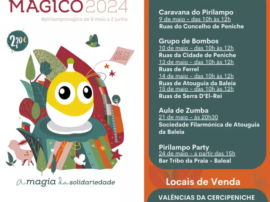 Programação Geral dos Eventos da Campanha do Pirilampo Mágico 2024