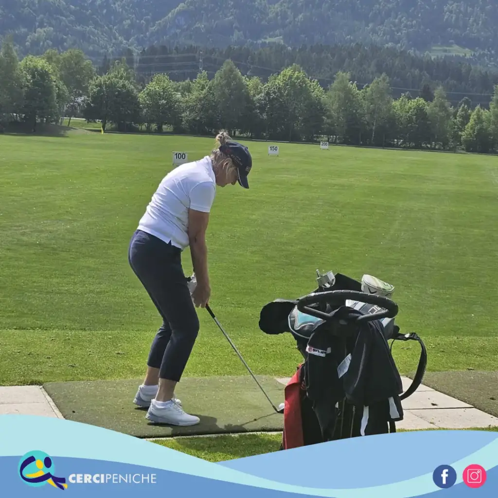 Participante da atividade de golf, do Projeto “CERCINAction GOLF” e do Projeto Erasmus+