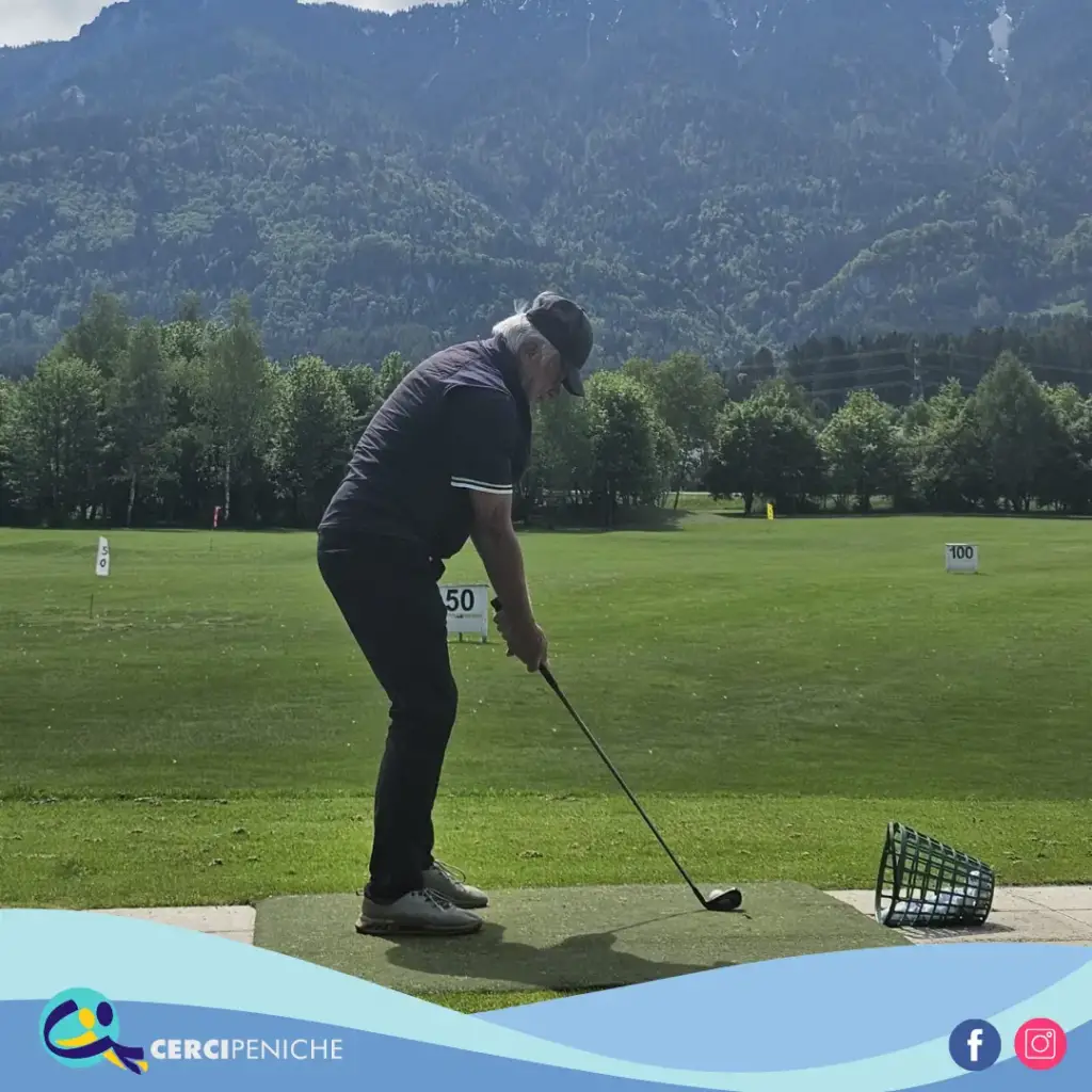 Participante da atividade de golf, do Projeto “CERCINAction GOLF” e do Projeto Erasmus+