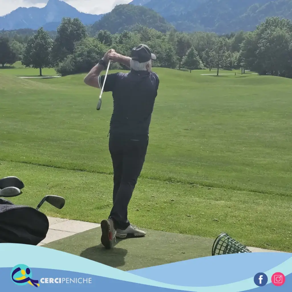 Participante da atividade de golf, do Projeto “CERCINAction GOLF” e do Projeto Erasmus+